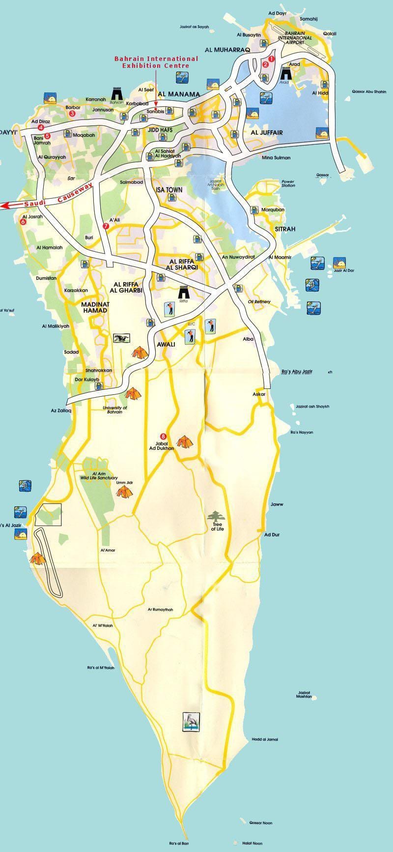 地図バーレーンスーク
