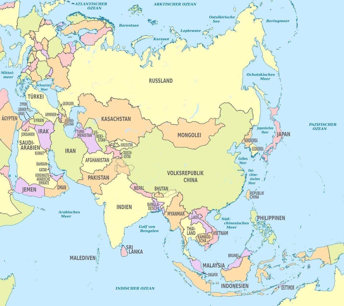 地図バーレーンアジア