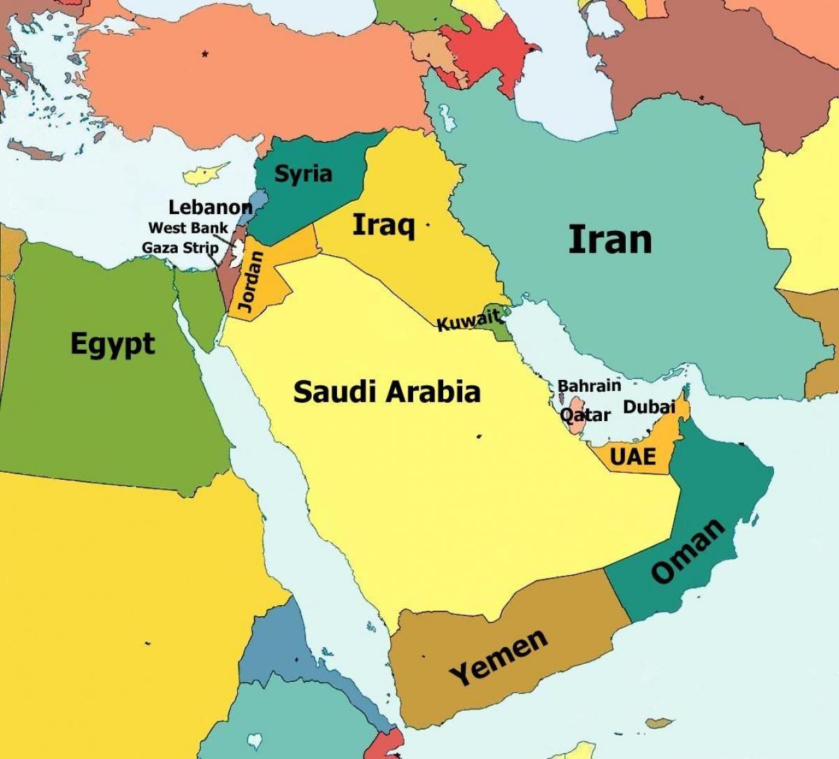 バーレーン国は世界地図