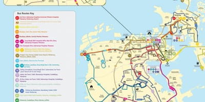 バーレーンバス路線図