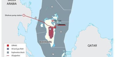 地図バーレーンのブロック