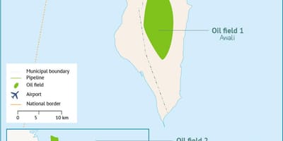 バーレーン空港ターミナルビルの地図