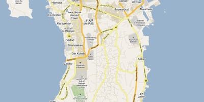 地図の地図streetのバーレーン